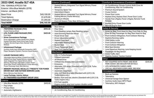 2023 GMC Acadia AWD SLT