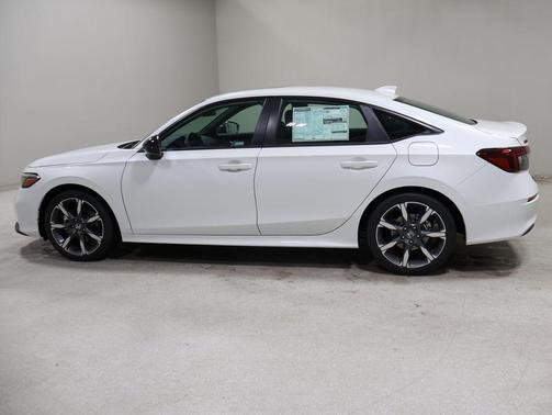 Platinum White Pearl 2026 Honda Civic Hybrid Sport Touring
