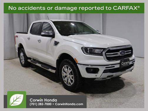 White Platinum Metallic Tri-Coat 2020 Ford Ranger LARIAT
