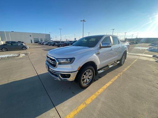 White Platinum Metallic Tri-Coat 2020 Ford Ranger LARIAT