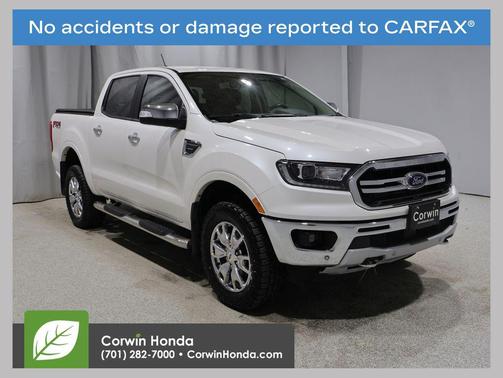 White Platinum Metallic Tri-Coat 2020 Ford Ranger LARIAT