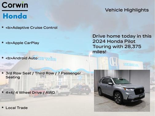 2024 Honda Pilot Touring 8-Passenger