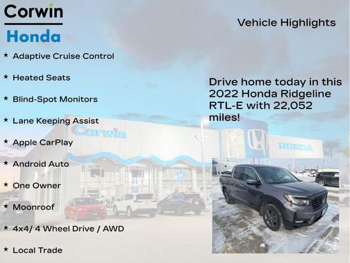 2022 Honda Ridgeline RTL-E