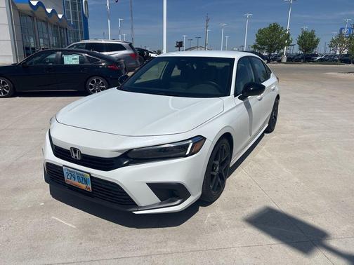 Platinum White Pearl 2023 Honda Civic Sport