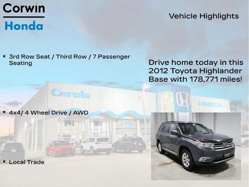 2012 Toyota Highlander SE