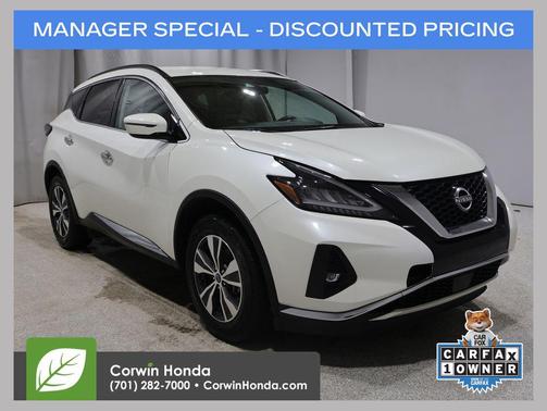 Pearl White Tricoat 2023 Nissan Murano SV Intelligent AWD