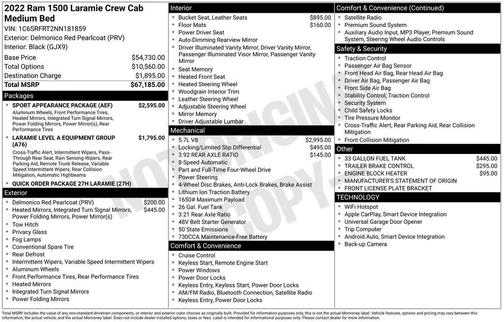 2022 RAM 1500 Laramie