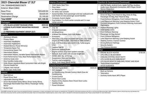 2021 Chevrolet Blazer 2LT