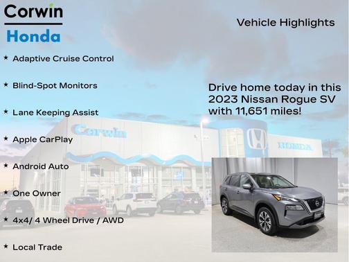 Gun Metallic 2023 Nissan Rogue SV