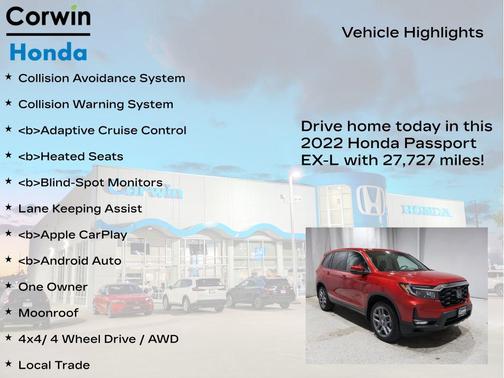 2022 Honda Passport AWD EX-L