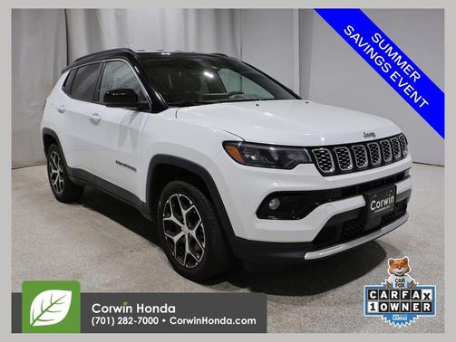 Bright White Clearcoat 2024 Jeep Compass Limited