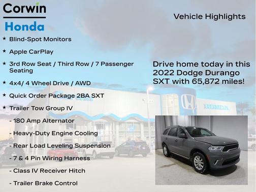 2022 Dodge Durango SXT AWD