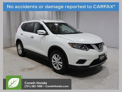 Glacier White 2016 Nissan Rogue SV