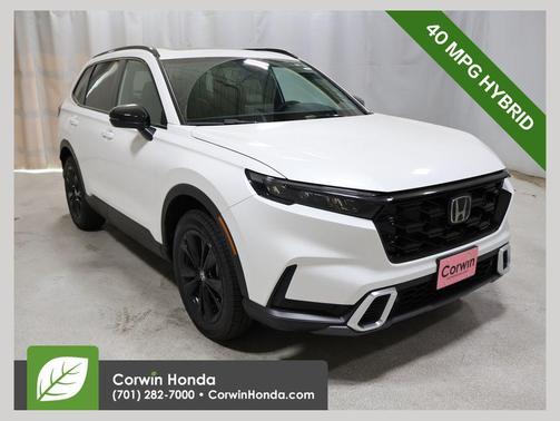 Platinum White Pearl 2026 Honda CR-V Hybrid Sport Touring AWD