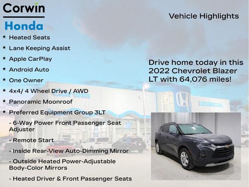 2022 Chevrolet Blazer 3LT