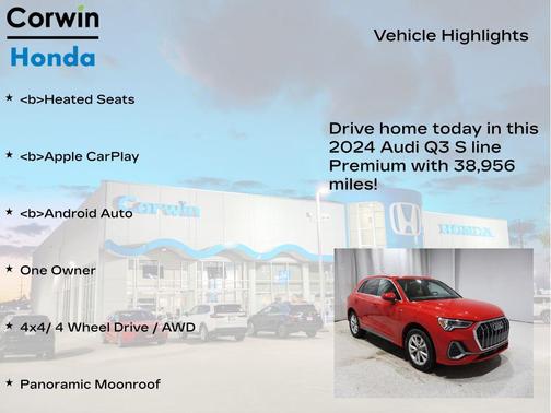 2024 Audi Q3 Premium 45 TFSI S line quattro Tiptronic