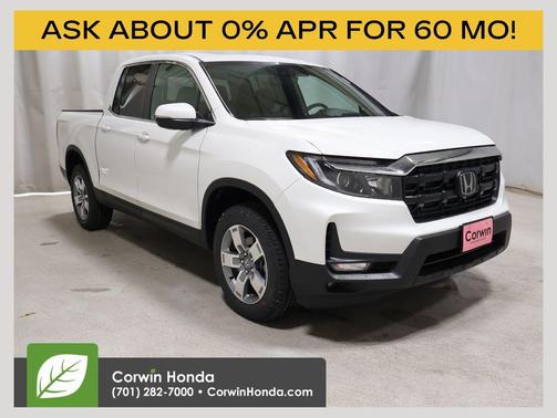 Platinum White Pearl 2026 Honda Ridgeline RTL