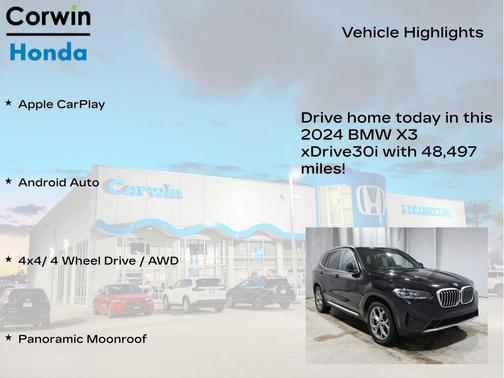 2024 BMW X3 xDrive30i