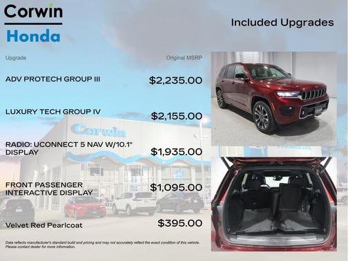 Velvet Red Pearlcoat 2022 Jeep Grand Cherokee Overland