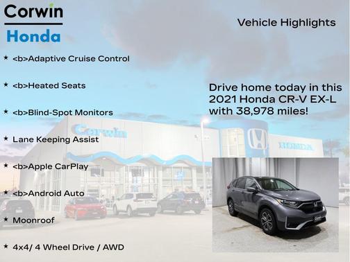 2021 Honda CR-V AWD EX-L