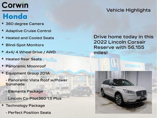 2022 Lincoln Corsair Reserve