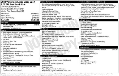 2024 Volkswagen Atlas Cross Sport 2.0T SEL Premium