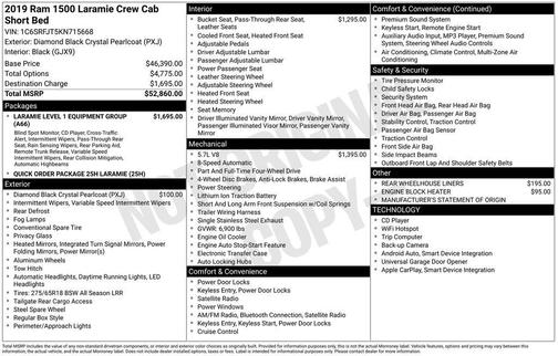 2019 RAM 1500 Laramie