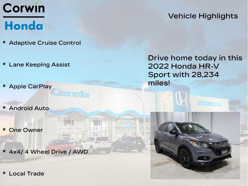 2022 Honda HR-V AWD Sport