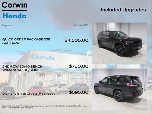 Diamond Black Crystal Pearlcoat 2024 Jeep Grand Cherokee L Altitude