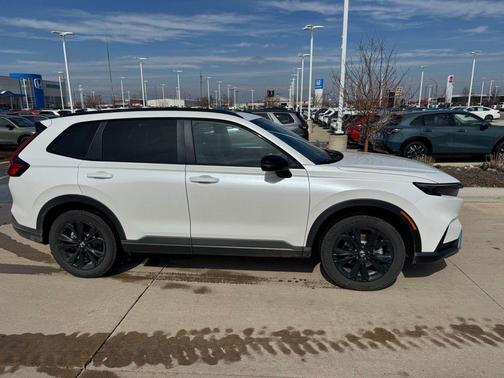 Platinum White Pearl 2026 Honda CR-V Hybrid Sport Touring AWD