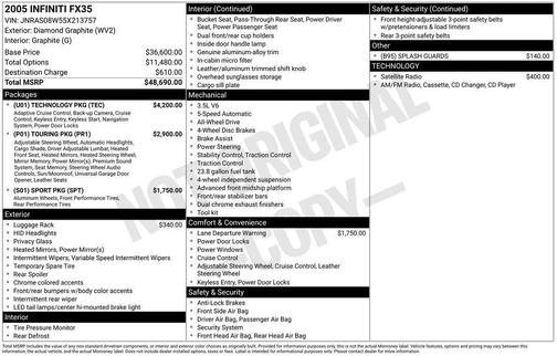 2005 INFINITI FX35 Base