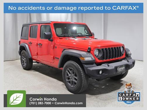 Firecracker Red Clearcoat 2025 Jeep Wrangler Sport S