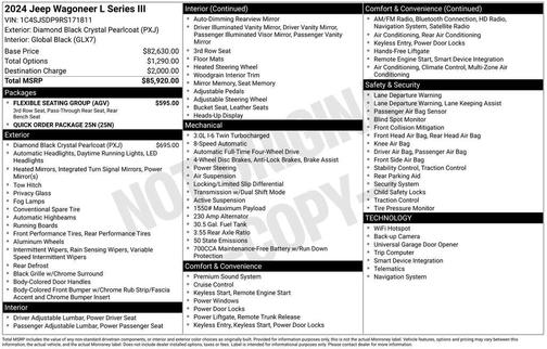 2024 Jeep Wagoneer L Series III 4x4
