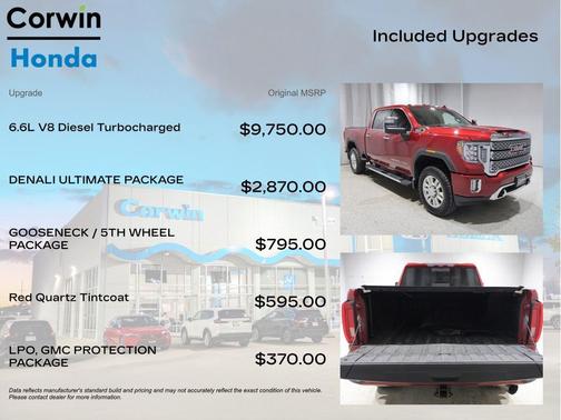 Red Quartz Tintcoat 2020 GMC Sierra 3500 Denali