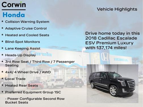Black Raven 2018 Cadillac Escalade ESV Premium Luxury