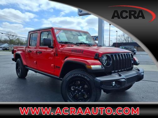 Firecracker Red Clearcoat 2022 Jeep Gladiator Willys 4x4