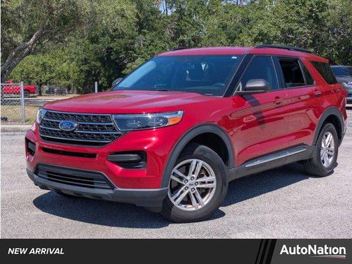 Rapid Red Metallic Tinted Clearcoat 2022 Ford Explorer XLT