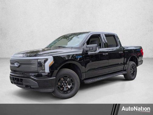 Agate Black Metallic 2025 Ford F-150 Lightning XLT