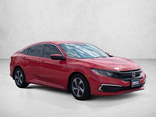 Red 2020 Honda Civic LX