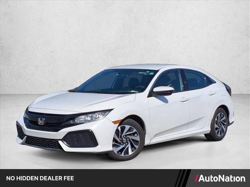 White 2018 Honda Civic LX