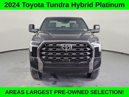 Midnight Black Metallic 2024 Toyota Tundra Hybrid Platinum