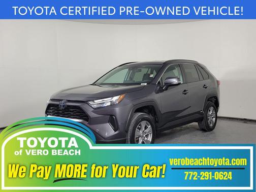 Magnetic Gray Metallic 2024 Toyota RAV4 Hybrid XLE