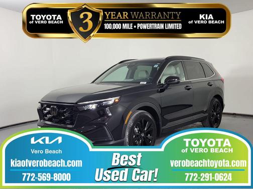 Crystal Black Pearl 2025 Honda CR-V Hybrid Sport Touring AWD