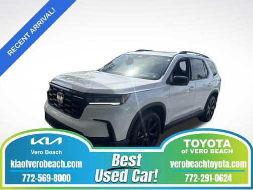 Platinum White Pearl 2025 Honda Pilot Black Edition