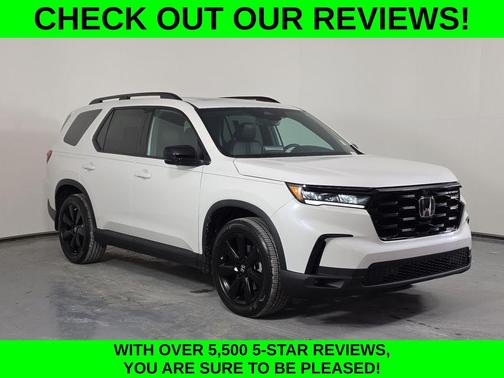 Platinum White Pearl 2025 Honda Pilot Black Edition