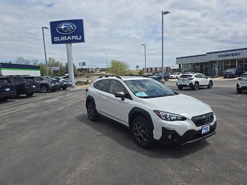 Crystal White Pearl 2023 Subaru Crosstrek Sport