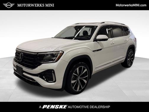Opal White 2024 Volkswagen Atlas 2.0T SEL Premium R-Line