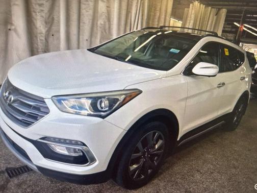 Frost White Pearl 2018 Hyundai Santa Fe Sport 2.0L Turbo Ultimate