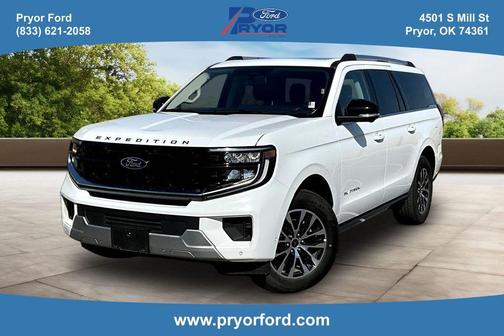 Oxford White 2025 Ford Expedition Max Platinum