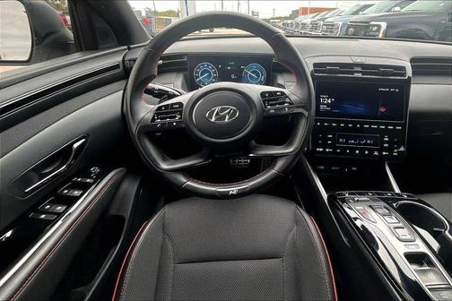 White Pearl 2024 Hyundai TUCSON Hybrid N Line